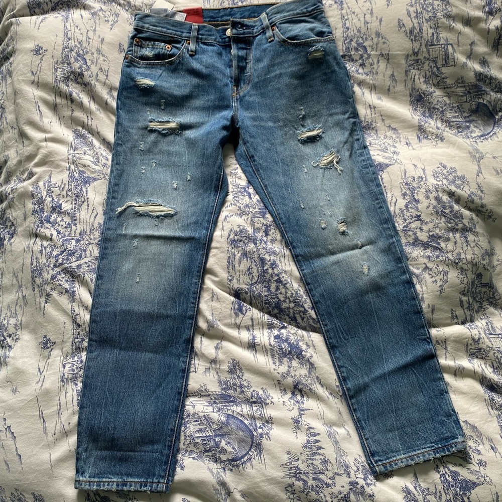 Levi’s 501ct Tapered Leg Button Fly Jeans | 27W x 32L